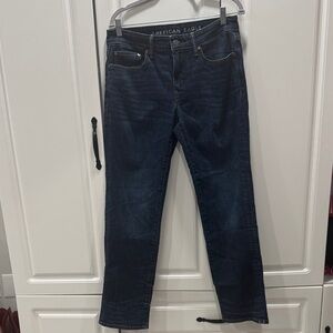 American Eagle Outfitters Men's Deep Indigo Straight Jeans